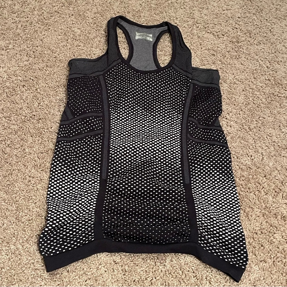 Set of 2 Athleta Stretch Workout Top Size S - Black and Blue